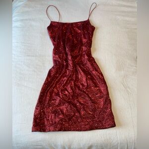 Baby Boo Fashion glitter red dress